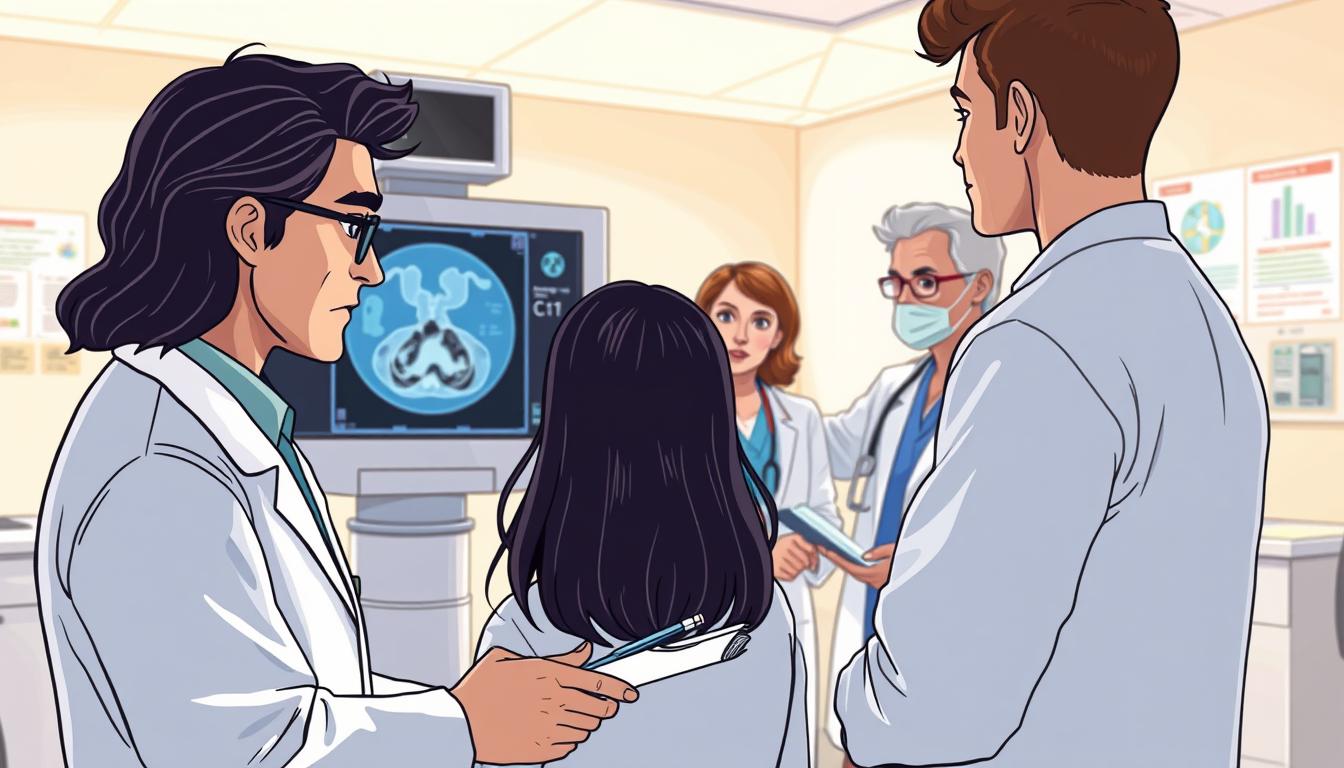 medicos que interpretan tomografia